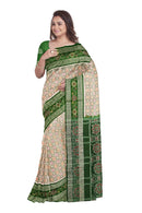 Double boarder design Sambalpuri cotton saree with Blouse piece
