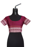 Exquisite Dalkhai Sambalpuri folk dance design sambalpuri cotton saree with blouse piece