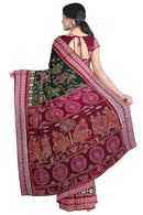 Exquisite Dalkhai Sambalpuri folk dance design sambalpuri cotton saree with blouse piece