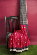 Doll design Bomkai silk saree with blouse piece