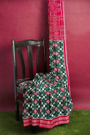 Beautiful Pasapali design Sambalpuri cotton saree with blouse piece