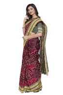Beautiful Jungle theme Premium Sambalpuri cotton saree with blouse piece