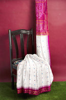Half Tissue Sambalpuri silk saree with blouse piece