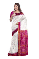 Half Tissue Sambalpuri silk saree with blouse piece