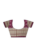 Beautiful Premium Sambalpuri cotton saree with work blouse piece