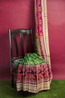Beautiful Premium Sambalpuri cotton saree with work blouse piece