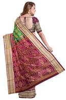 Beautiful Premium Sambalpuri cotton saree with work blouse piece