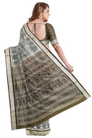 Exquisite Sambalpuri silk saree with blouse piece