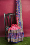 Birds design sambalpuri cotton saree with blouse piece