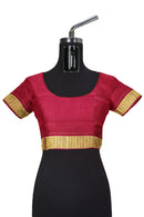 Exquiste terracotta Design Sambalpuri Half tissue silk saree with blouse piece
