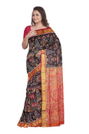 Exquiste terracotta Design Sambalpuri Half tissue silk saree with blouse piece
