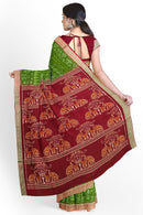 Sambalpuri Silk Saree with Blouse Piece