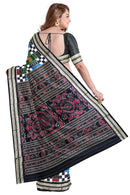 Exquisite Utkal Laxmi(with Animal design) design Sambalpuri Silk Saree with blouse piece