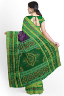 Lotus design multi boarder with parrot design SAMBALPURI cotton saree with blouse piece
