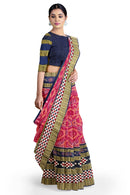Check check and Pasapali design multi boarder SAMBALPURI cotton saree with blouse piece