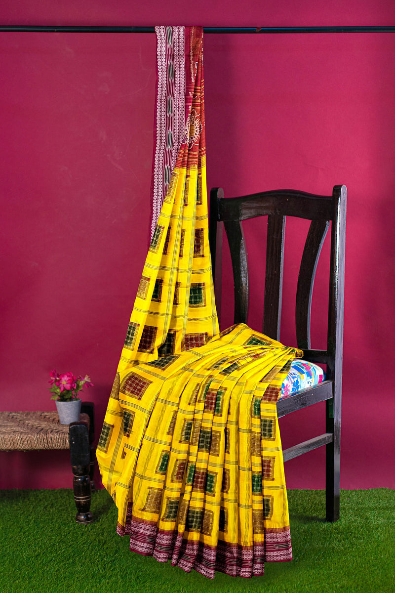 Exquisite Ashwini design Sambalpuri Cotton Saree