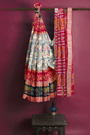 Multi Boarder and Kalash design body design Sambalpuri cotton saree with blouse piece