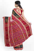 Multi Boarder and Kalash design body design Sambalpuri cotton saree with blouse piece