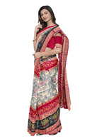 Multi Boarder and Kalash design body design Sambalpuri cotton saree with blouse piece