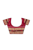 Exclusive village life design SAMBALPURI cotton saree with blouse piece