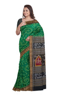 Beautiful terracotta design sambalpuri cotton saree with blouse piece