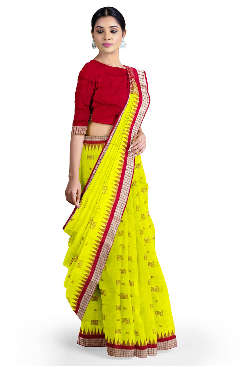 Bomkai silk saree with blouse piece