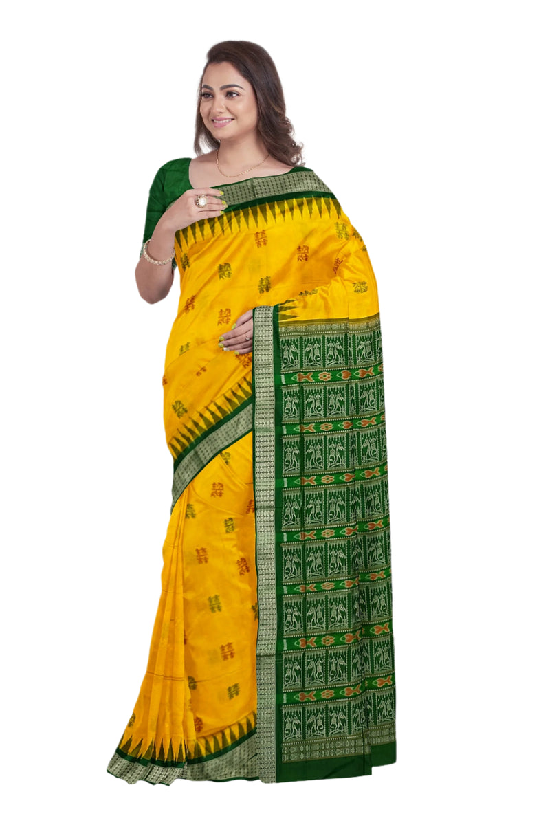 Doll Design Bomkai Silk saree with blouse piece