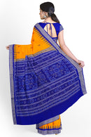 Beautiful Sankha motifs Bomkai silk saree with blouse piece