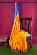 Beautiful Sankha motifs Bomkai silk saree with blouse piece