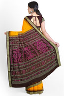 Bomkai silk saree with blouse piece