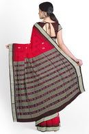 Bomkai silk saree with blouse piece