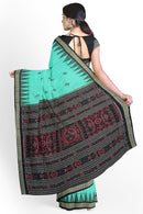 Bomkai silk saree with blouse piece