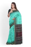 Bomkai silk saree with blouse piece