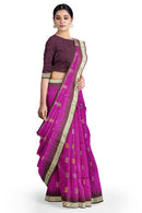 Doll design bomkai silk saree with blouse piece