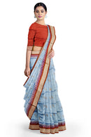 Bomkai silk saree with blouse piece