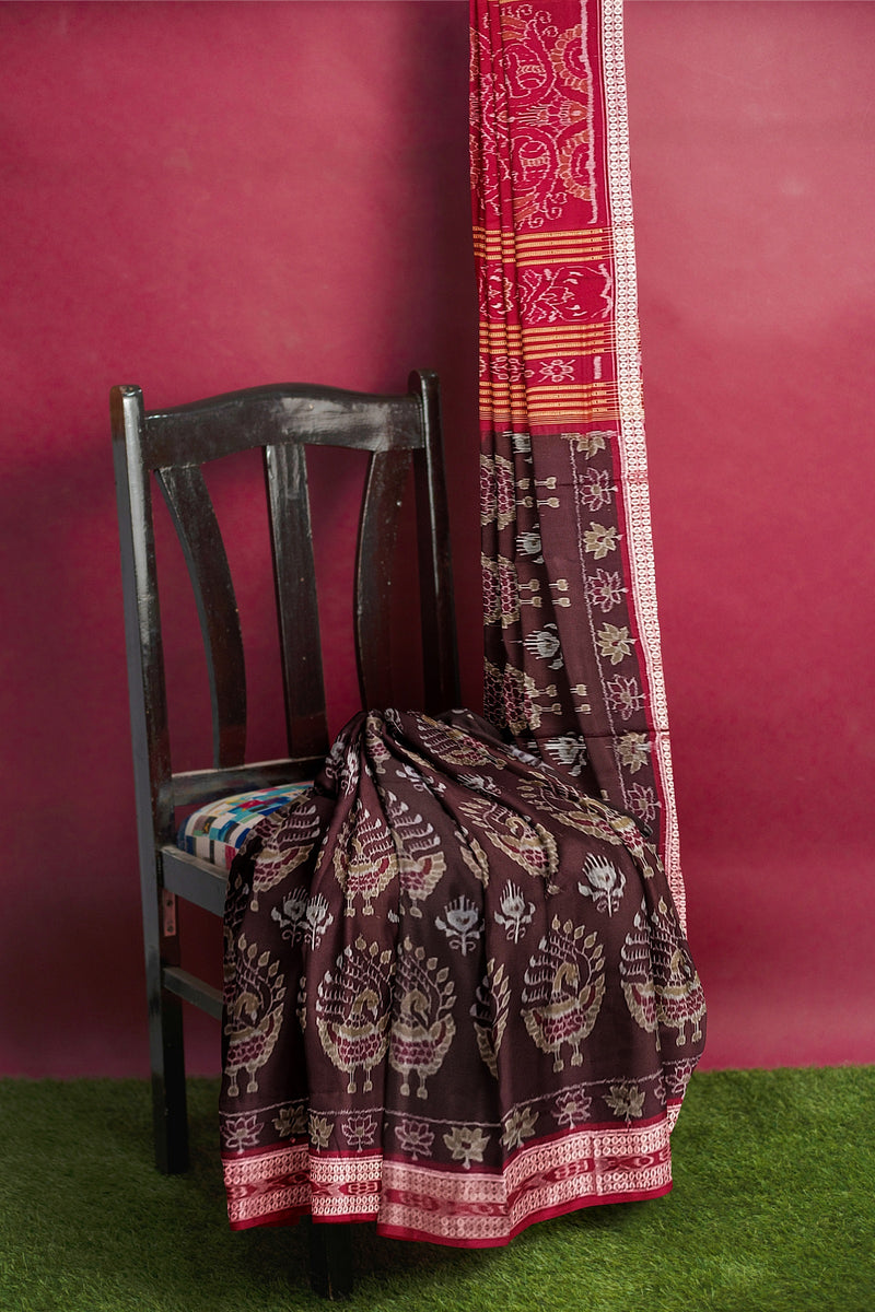 Sambalpuri cotton saree with blouse piece