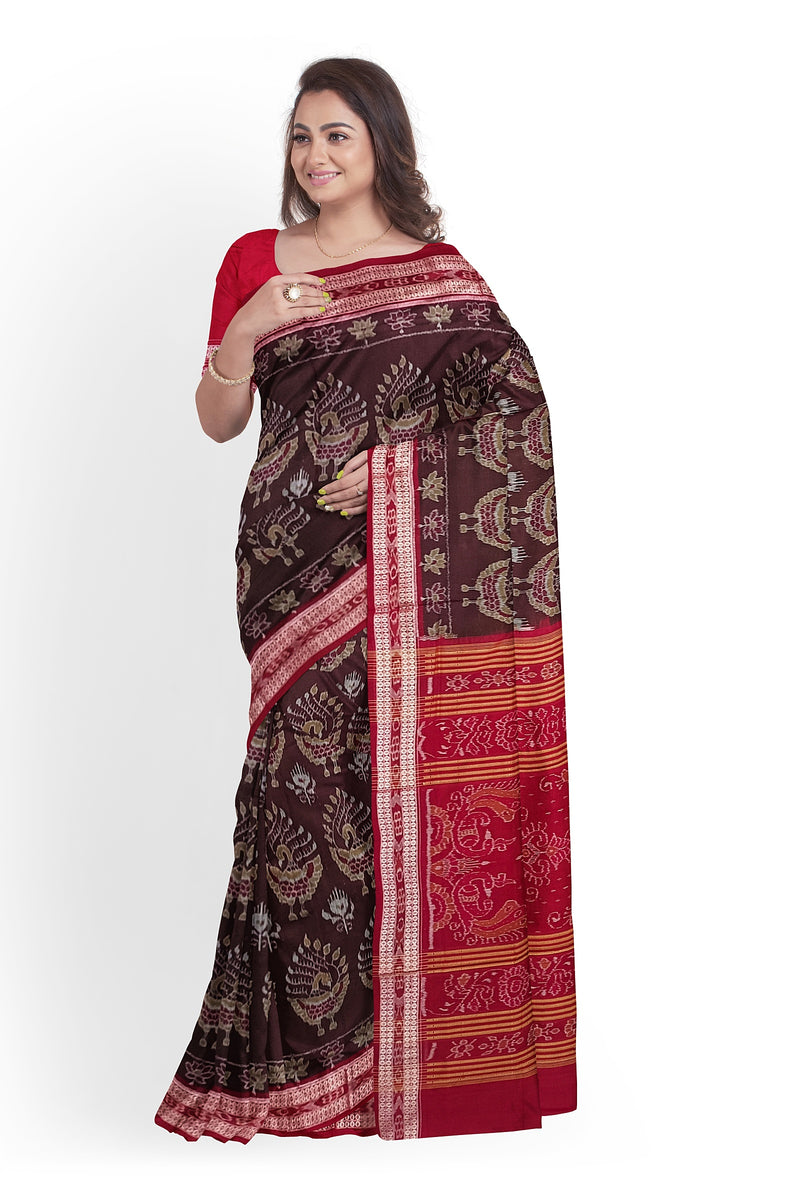 Sambalpuri cotton saree with blouse piece