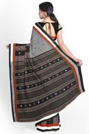 Bomkai Cotton Saree With Blouse Piece