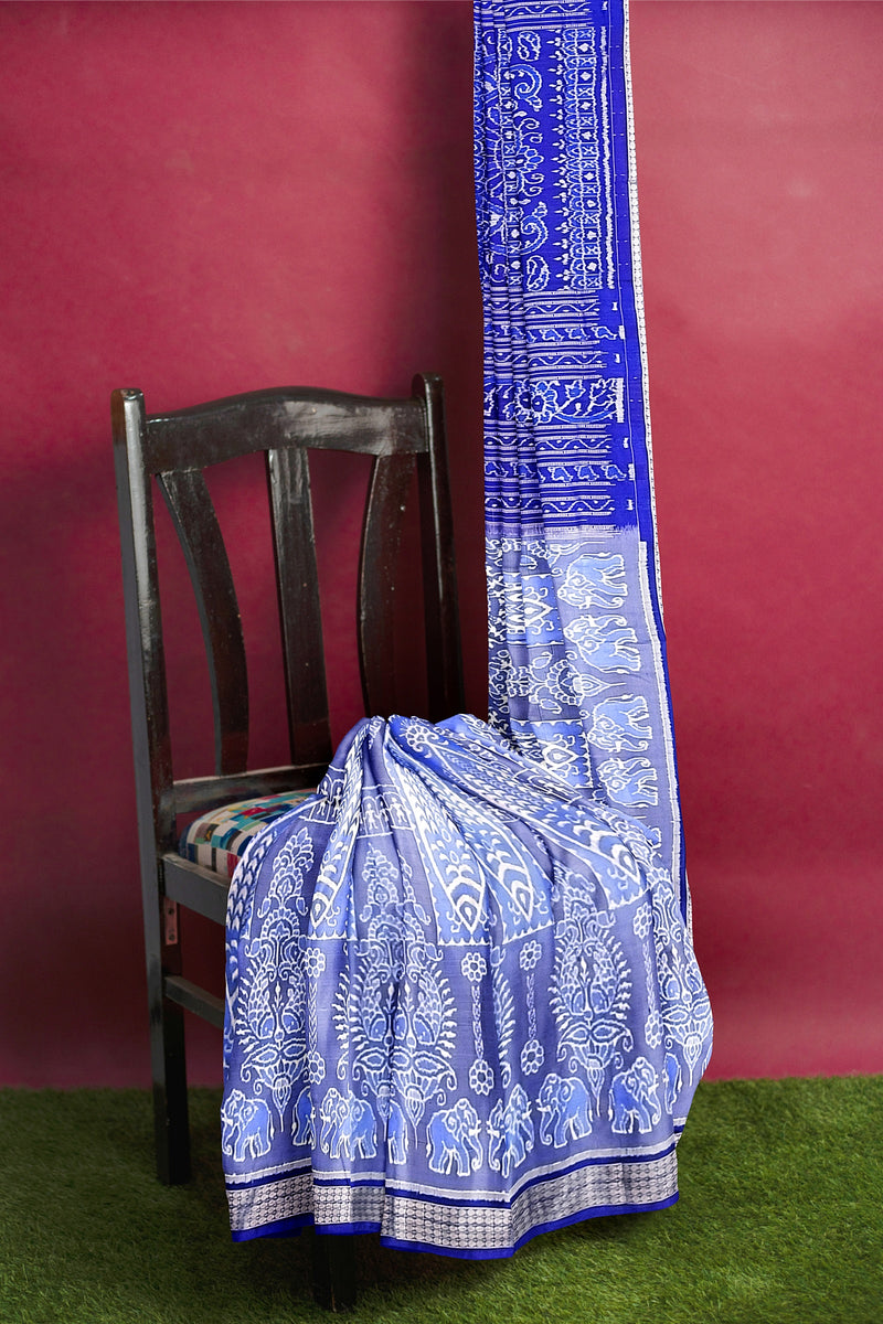 Beautiful Sambalpuri silk saree with blouse piece
