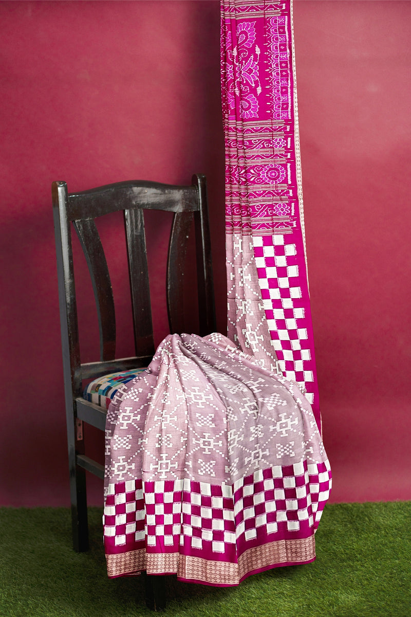 Beautiful Sambalpuri silk saree with blouse piece