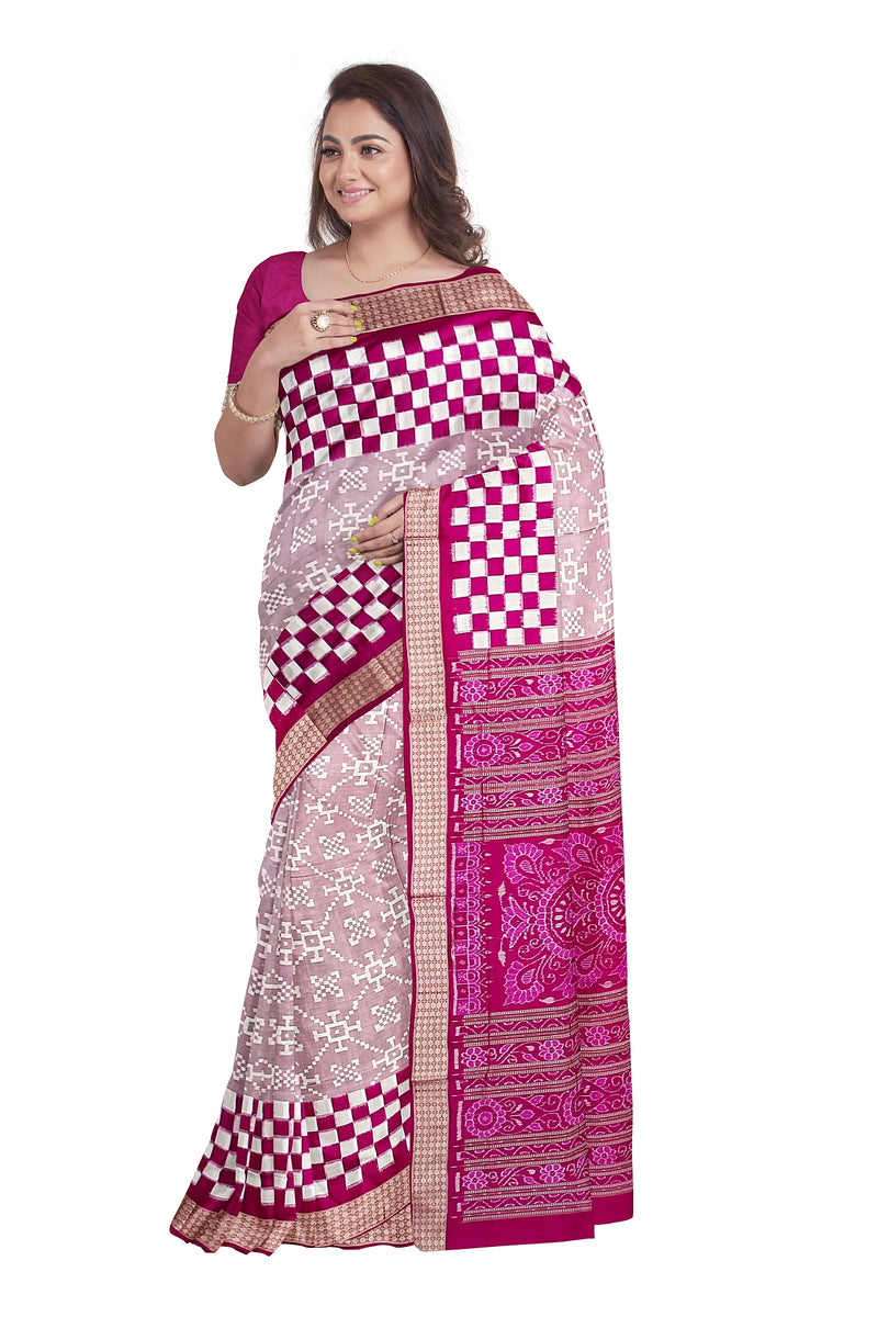 Beautiful Sambalpuri silk saree with blouse piece