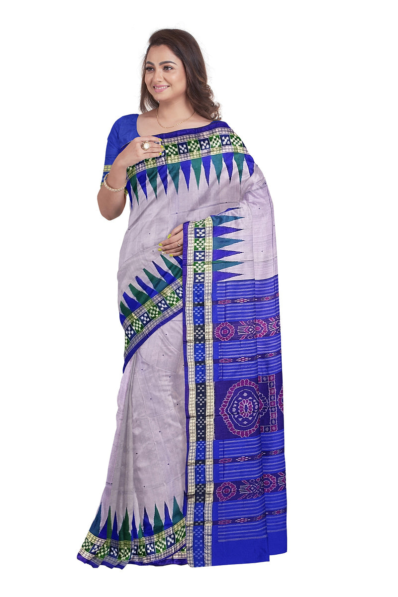 Sambalpuri silk saree with blouse piece