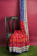 Exquisite Raja doli design sambalpuri cotton saree with blouse piece