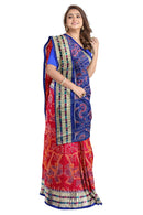 Exquisite Raja doli design sambalpuri cotton saree with blouse piece