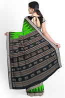 Bomkai silk saree with blouse piece