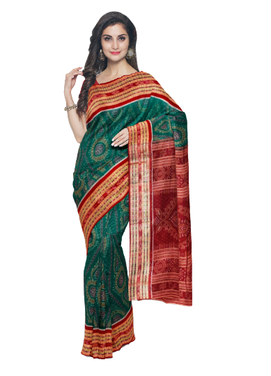 Sambalpuri cotton saree with blouse piece