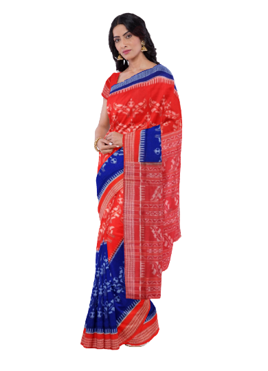 Sambalpuri cotton saree with blouse piece
