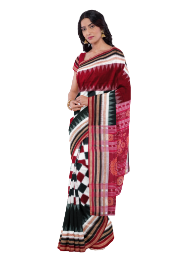 Sambalpuri cotton saree with blouse piece