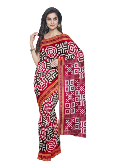 New Pasapali deign sambalpuri cotton saree with blouse piece