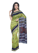 Doll design Bomkai Silk saree with blouse piece